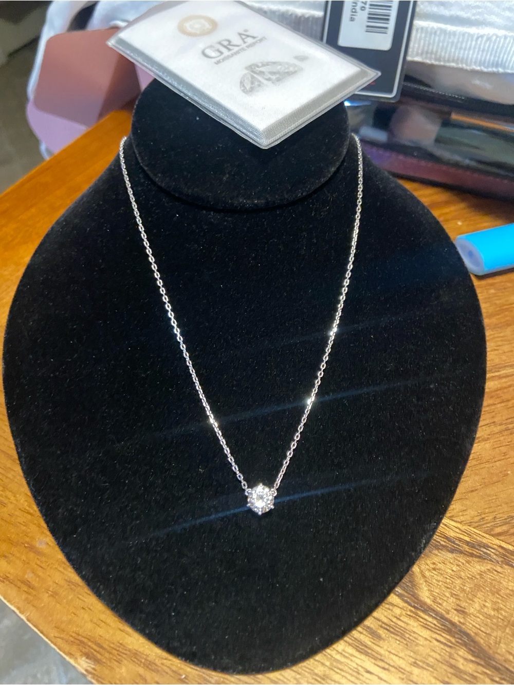 Sterling Silver Moissanite Solitaire Pendant Necklace